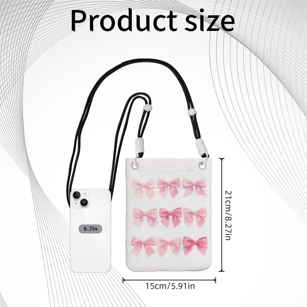 Crossbody Phone Bag | Equipped with Adjustable Detachable Strap, Ideal for Travel & Daily Commuting, Crossbody Bag for Men & Women