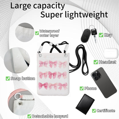 Crossbody Phone Bag | Equipped with Adjustable Detachable Strap, Ideal for Travel & Daily Commuting, Crossbody Bag for Men & Women