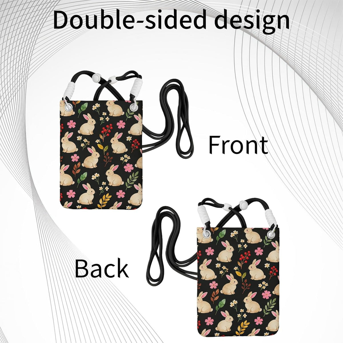 Crossbody Phone Bag | Equipped with Adjustable Detachable Strap, Ideal for Travel & Daily Commuting, Crossbody Bag for Men & Women