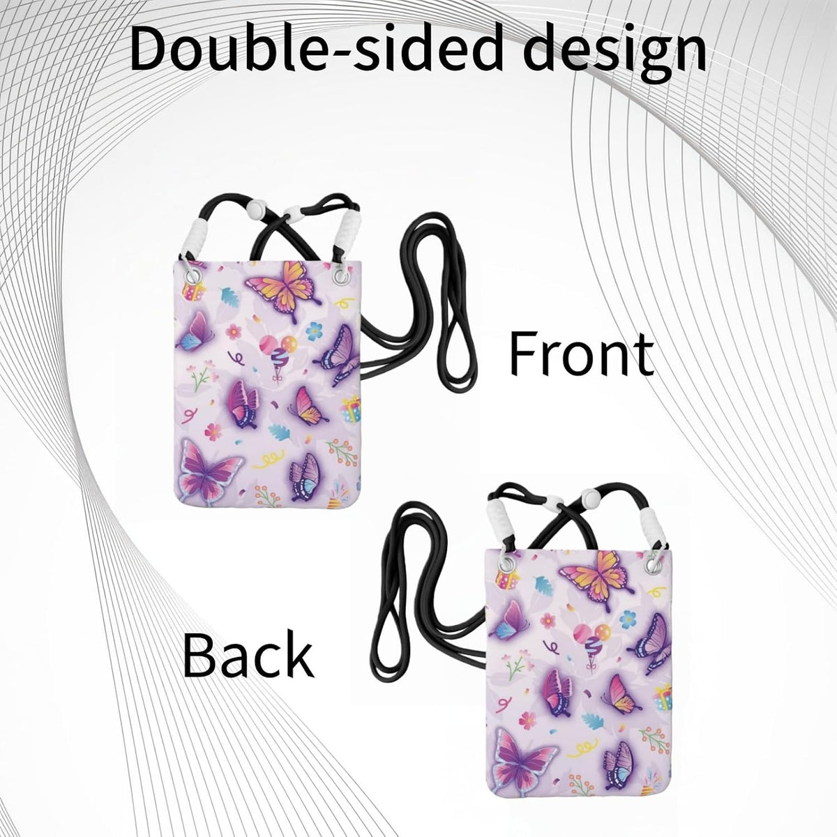 Crossbody Phone Bag | Equipped with Adjustable Detachable Strap, Ideal for Travel & Daily Commuting, Crossbody Bag for Men & Women