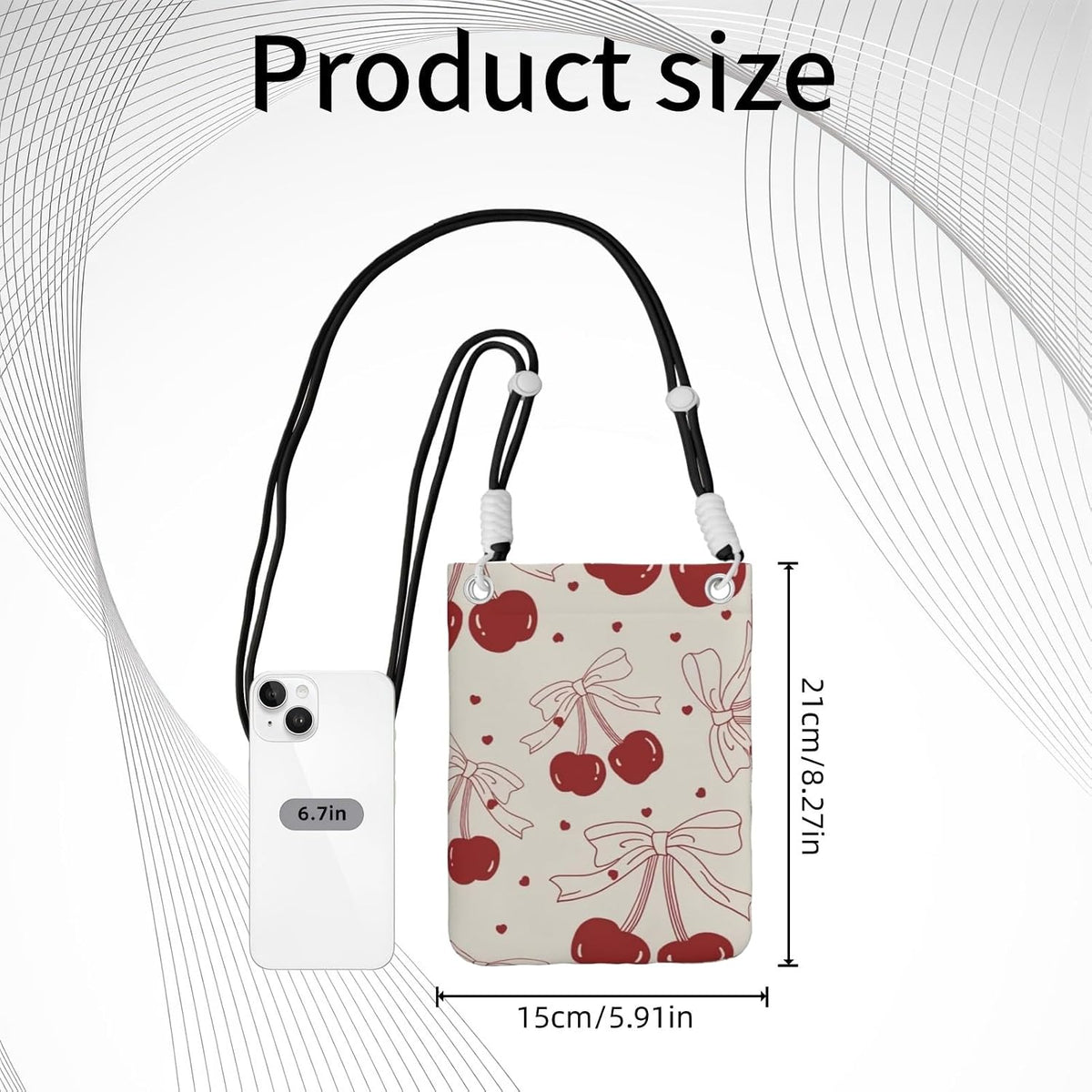 Crossbody Phone Bag | Equipped with Adjustable Detachable Strap, Ideal for Travel & Daily Commuting, Crossbody Bag for Men & Women
