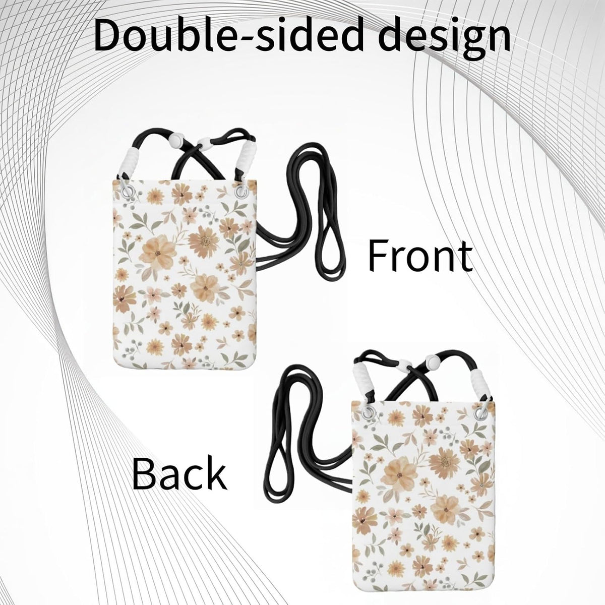 Crossbody Phone Bag | Equipped with Adjustable Detachable Strap, Ideal for Travel & Daily Commuting, Crossbody Bag for Men & Women