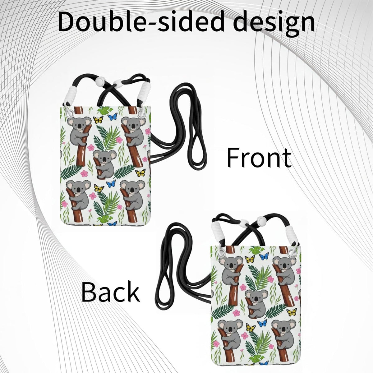 Crossbody Phone Bag | Equipped with Adjustable Detachable Strap, Ideal for Travel & Daily Commuting, Crossbody Bag for Men & Women
