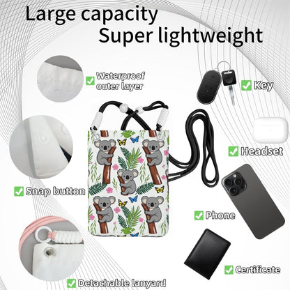 Crossbody Phone Bag | Equipped with Adjustable Detachable Strap, Ideal for Travel & Daily Commuting, Crossbody Bag for Men & Women