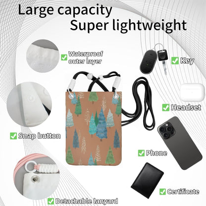 Crossbody Phone Bag | Equipped with Adjustable Detachable Strap, Ideal for Travel & Daily Commuting, Crossbody Bag for Men & Women