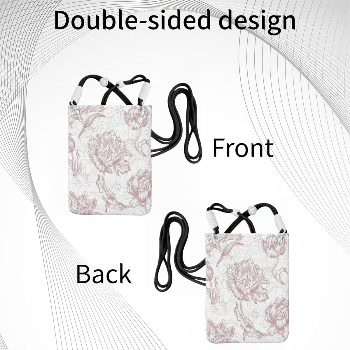 Crossbody Phone Bag | Equipped with Adjustable Detachable Strap, Ideal for Travel & Daily Commuting, Crossbody Bag for Men & Women
