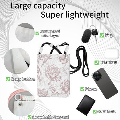Crossbody Phone Bag | Equipped with Adjustable Detachable Strap, Ideal for Travel & Daily Commuting, Crossbody Bag for Men & Women