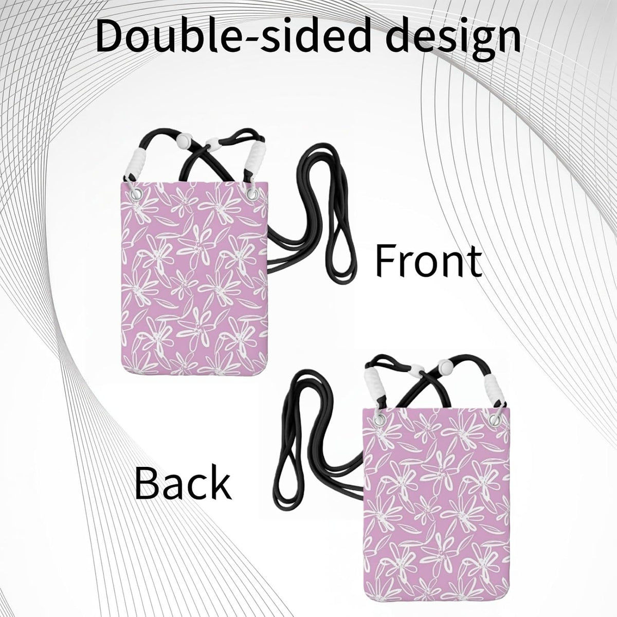Crossbody Phone Bag | Equipped with Adjustable Detachable Strap, Ideal for Travel & Daily Commuting, Crossbody Bag for Men & Women