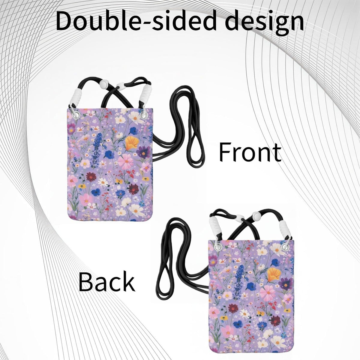 Crossbody Phone Bag | Equipped with Adjustable Detachable Strap, Ideal for Travel & Daily Commuting, Crossbody Bag for Men & Women