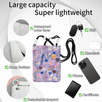 Crossbody Phone Bag | Equipped with Adjustable Detachable Strap, Ideal for Travel & Daily Commuting, Crossbody Bag for Men & Women