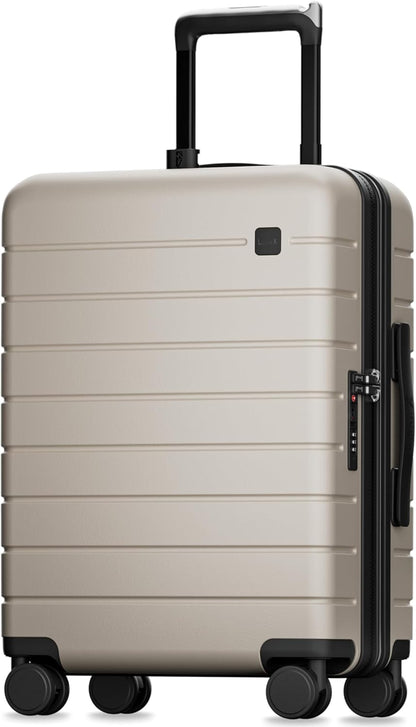LUGGEX Carry On Luggage 22x14x9 Airline Approved,HUP3 Accelerate Access with DiHook, Handy Pouch, 20 inch Expandable Hard Shell Suitcases with Spinner Wheels (EX-Enhance,Nautical Blue,20 Inch,37L-41L)