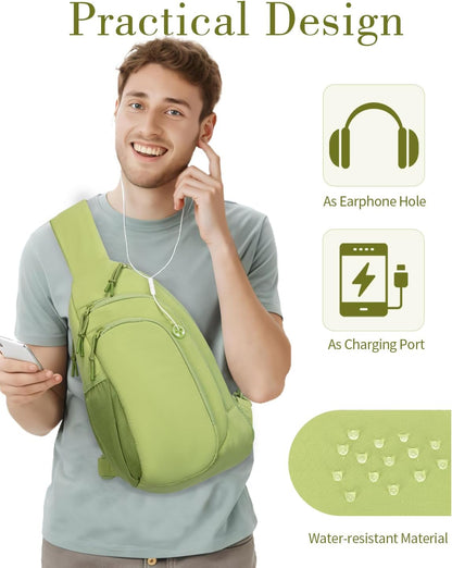 Sling Bag Crossbody Bags for Women with Anti-theft RFID Blocking Pocket | Water Bottle Holder, Adjustable Shoulder Strap, Phone Pocket, Cross Body Travel Purse, Sling Backpack, Tablet Compartment