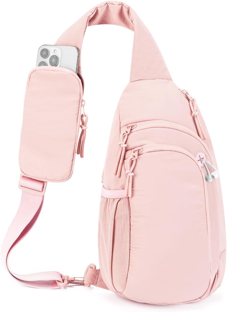 Sling Bag Crossbody Bags for Women with Anti-theft RFID Blocking Pocket | Water Bottle Holder, Adjustable Shoulder Strap, Phone Pocket, Cross Body Travel Purse, Sling Backpack, Tablet Compartment