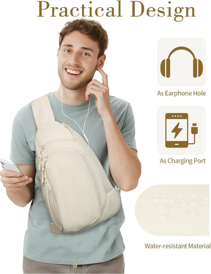Sling Bag Crossbody Bags for Women with Anti-theft RFID Blocking Pocket | Water Bottle Holder, Adjustable Shoulder Strap, Phone Pocket, Cross Body Travel Purse, Sling Backpack, Tablet Compartment