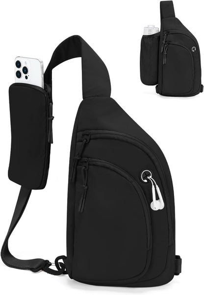 Sling Bag Crossbody Bags for Women with Anti-theft RFID Blocking Pocket | Water Bottle Holder, Adjustable Shoulder Strap, Phone Pocket, Cross Body Travel Purse, Sling Backpack, Tablet Compartment