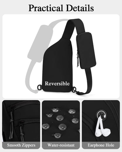 Sling Bag Crossbody Bags for Women with Anti-theft RFID Blocking Pocket | Water Bottle Holder, Adjustable Shoulder Strap, Phone Pocket, Cross Body Travel Purse, Sling Backpack, Tablet Compartment