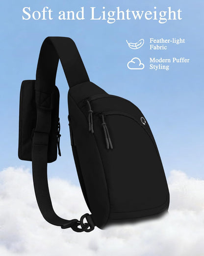 Sling Bag Crossbody Bags for Women with Anti-theft RFID Blocking Pocket | Water Bottle Holder, Adjustable Shoulder Strap, Phone Pocket, Cross Body Travel Purse, Sling Backpack, Tablet Compartment