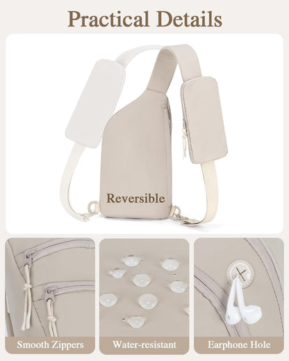 Sling Bag Crossbody Bags for Women with Anti-theft RFID Blocking Pocket | Water Bottle Holder, Adjustable Shoulder Strap, Phone Pocket, Cross Body Travel Purse, Sling Backpack, Tablet Compartment