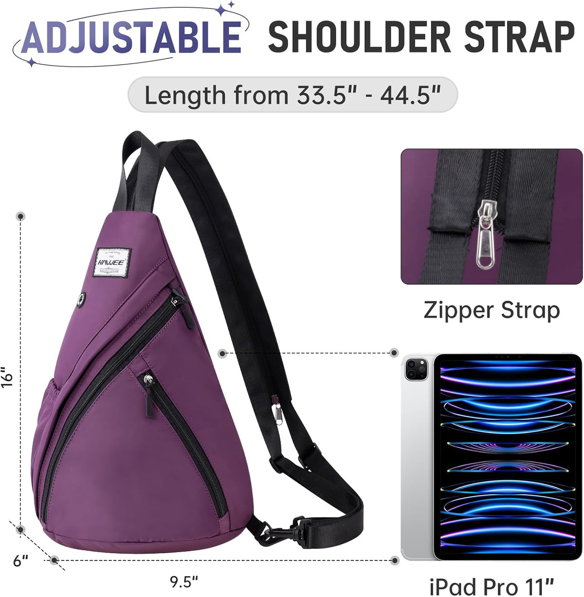 Water-Resistant Sling Bag for Women - Convertible Rope Chest Bag & Casual Daypack, Lightweight Crossbody Backpack for Travel, Cycling, Paisley Colorful