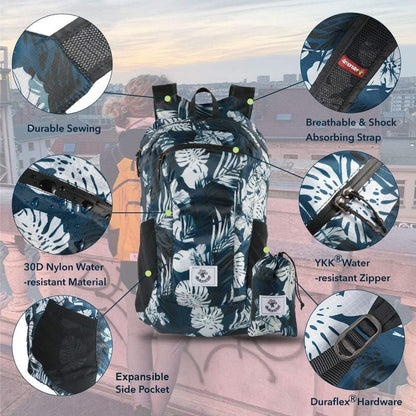 Hiking Daypack,Water Resistant Lightweight Packable Backpack for Travel Camping Outdoor