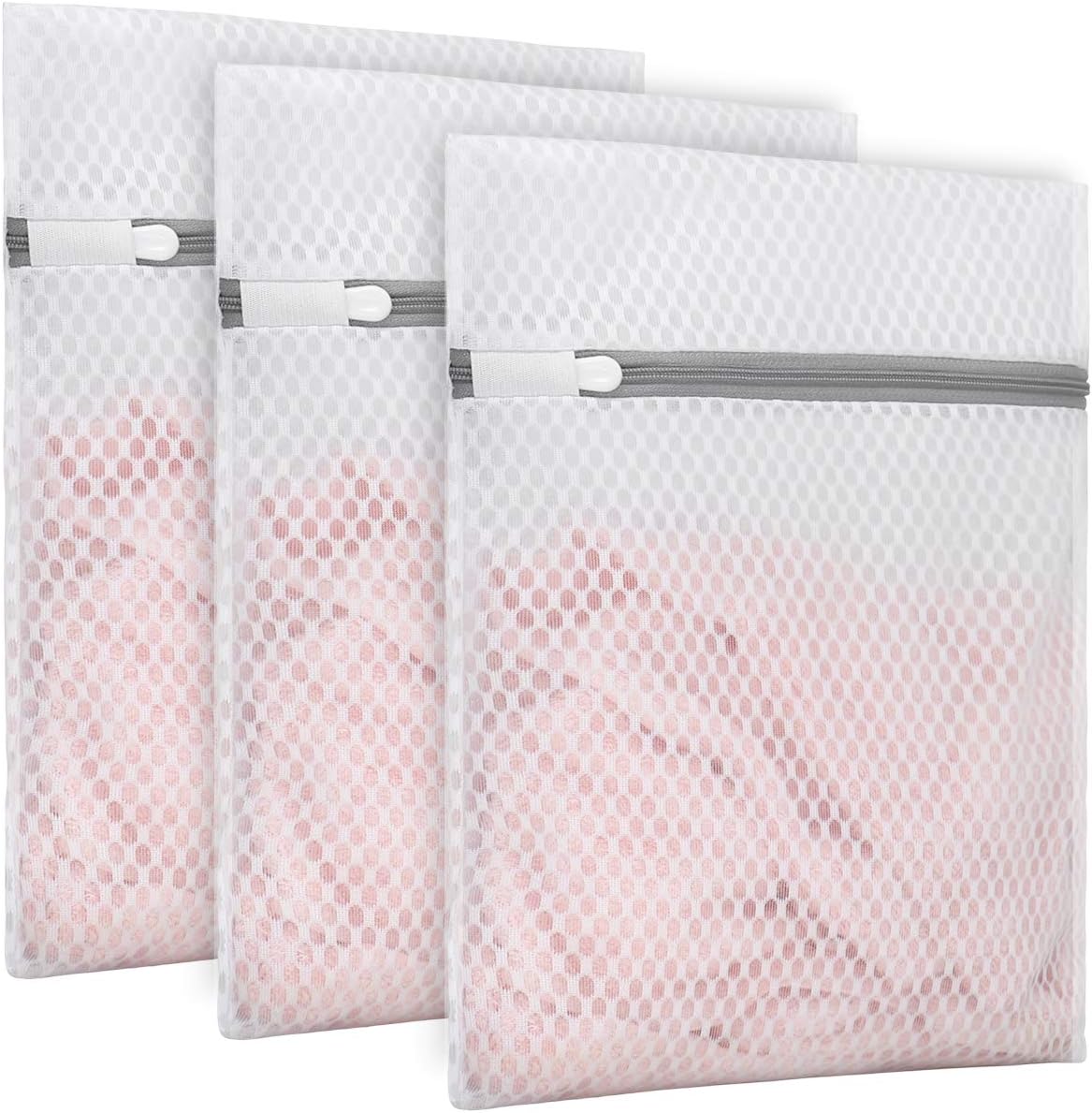 3Pcs Durable Honeycomb Mesh Laundry Bags for Delicates 9x12 Inches | (3 Small)