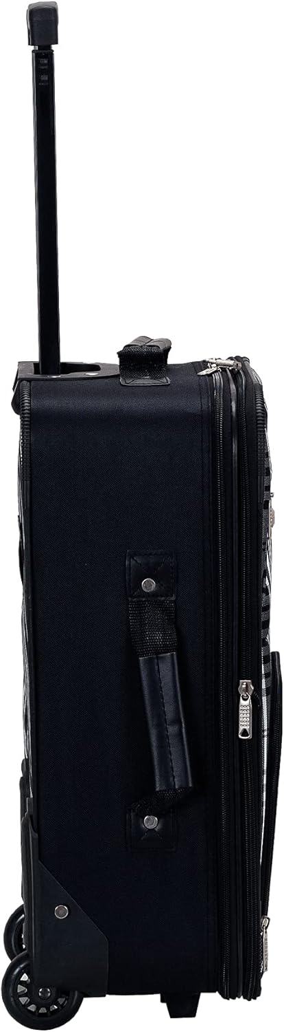 Fashion Softside Upright Luggage Set, Expandable, Wheel, Telescopic Handle,Turquoise, (14/19) - Colors B