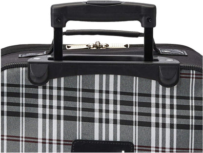 Fashion Softside Upright Luggage Set, Expandable, Wheel, Telescopic Handle,Turquoise, (14/19) - Colors B