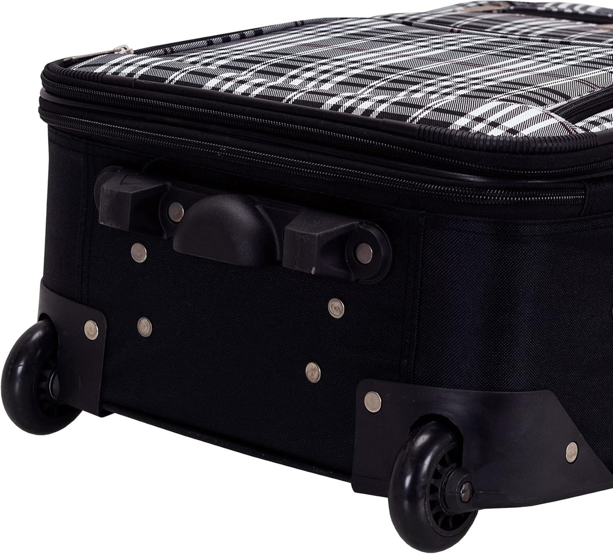 Fashion Softside Upright Luggage Set, Expandable, Wheel, Telescopic Handle,Turquoise, (14/19) - Colors B