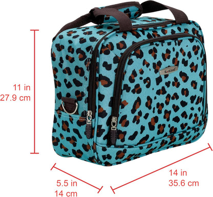 Fashion Softside Upright Luggage Set, Expandable, Wheel, Telescopic Handle,Turquoise, (14/19) - Colors B