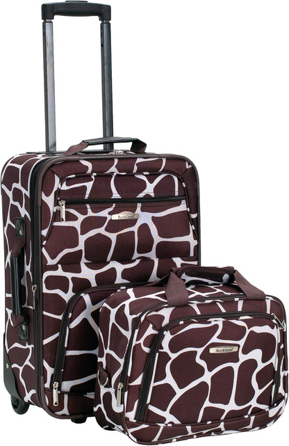 Fashion Softside Upright Luggage Set, Expandable, Wheel, Telescopic Handle,Turquoise, (14/19) - Colors B