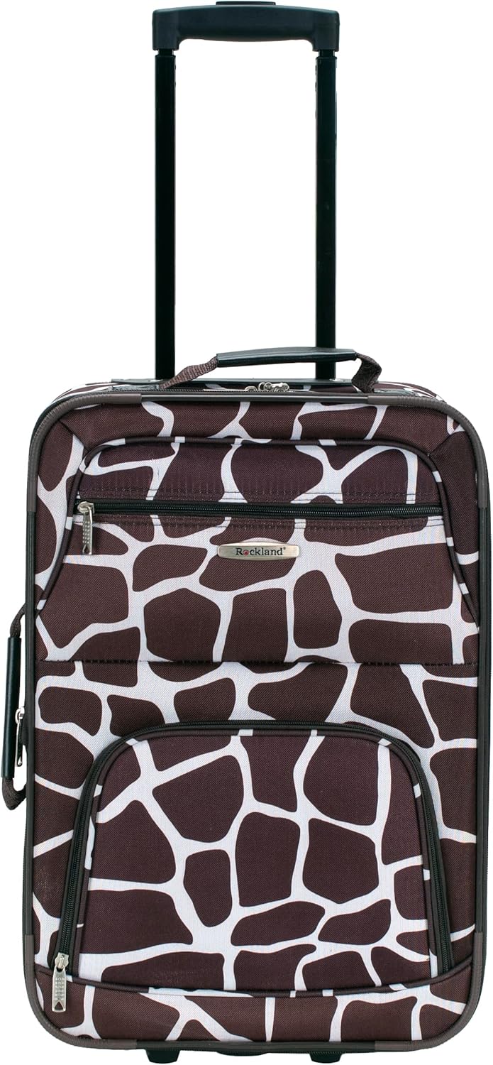 Fashion Softside Upright Luggage Set, Expandable, Wheel, Telescopic Handle,Turquoise, (14/19) - Colors B