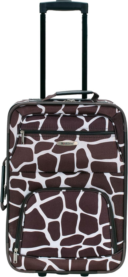 Fashion Softside Upright Luggage Set, Expandable, Wheel, Telescopic Handle,Turquoise, (14/19) - Colors B