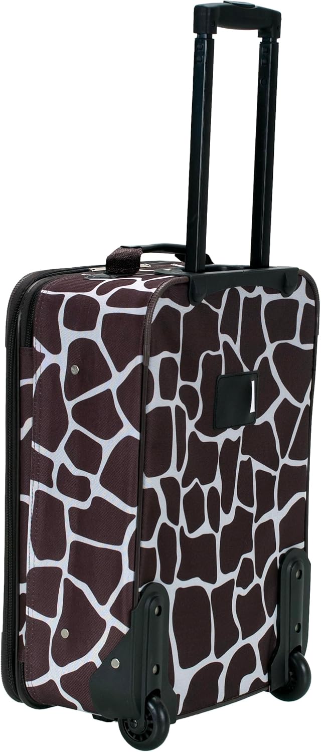 Fashion Softside Upright Luggage Set, Expandable, Wheel, Telescopic Handle,Turquoise, (14/19) - Colors B