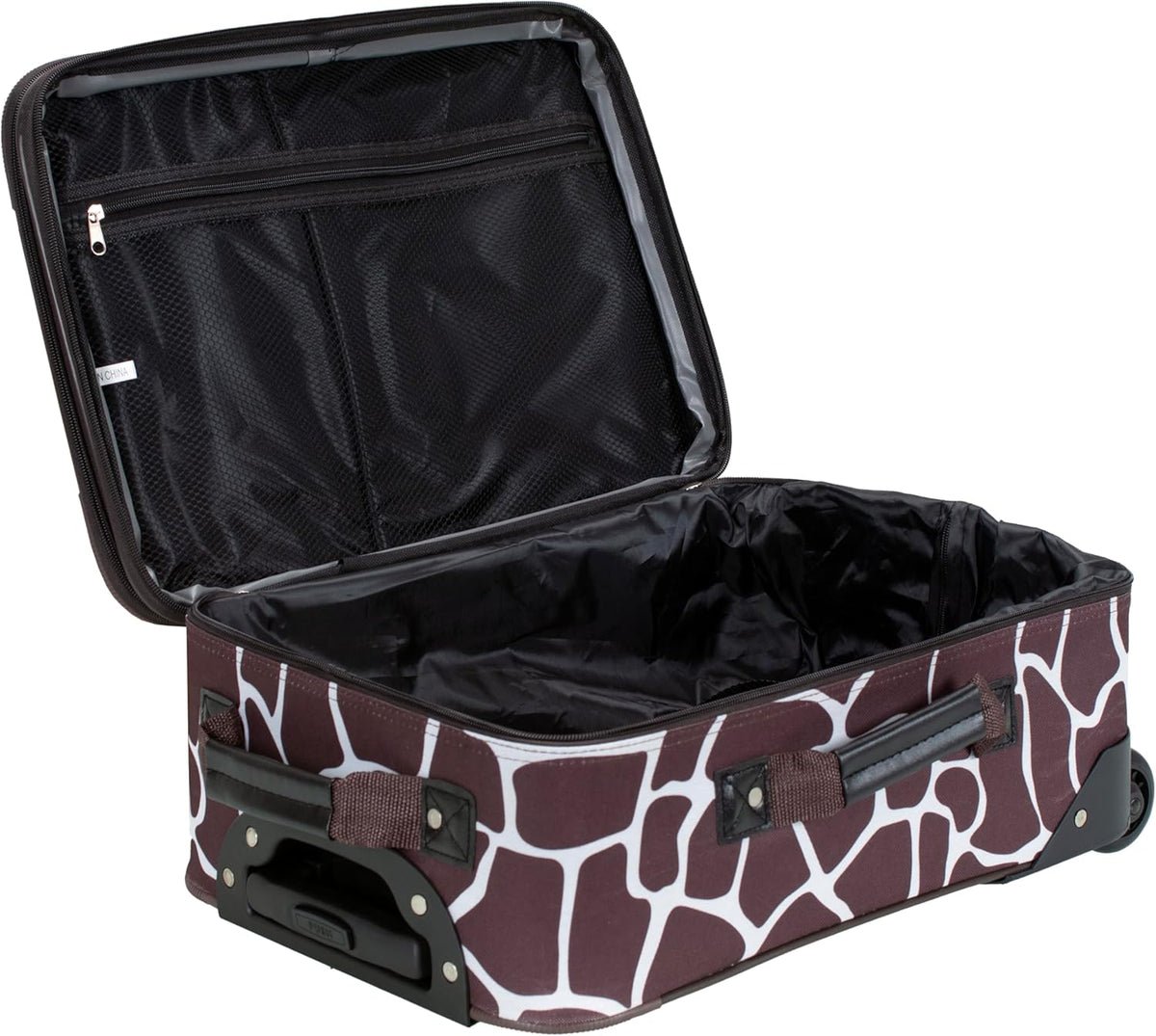 Fashion Softside Upright Luggage Set, Expandable, Wheel, Telescopic Handle,Turquoise, (14/19) - Colors B