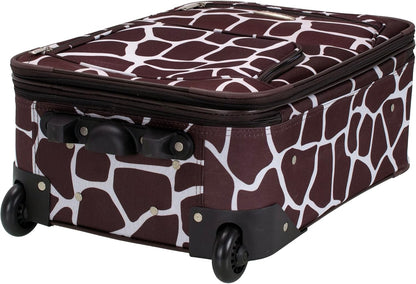 Fashion Softside Upright Luggage Set, Expandable, Wheel, Telescopic Handle,Turquoise, (14/19) - Colors B