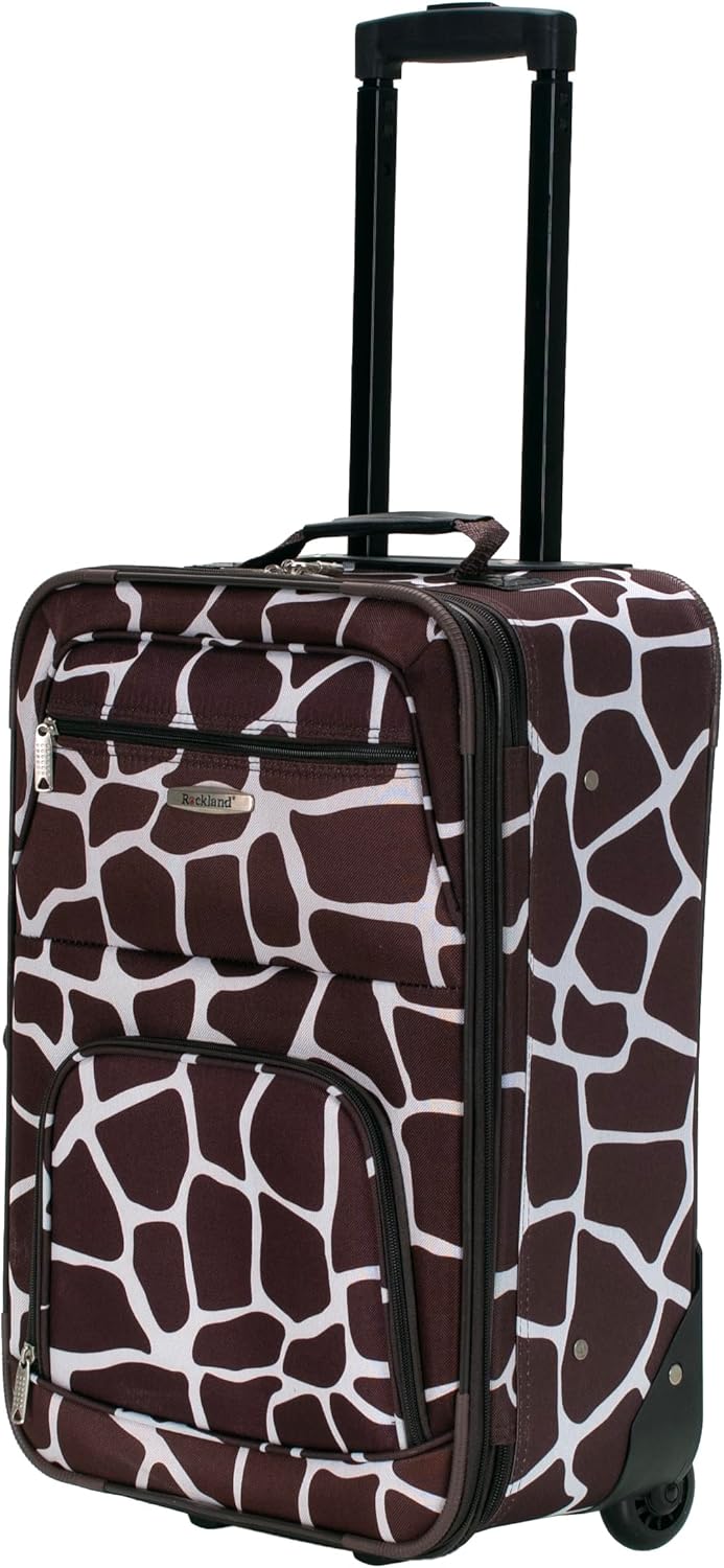 Fashion Softside Upright Luggage Set, Expandable, Wheel, Telescopic Handle,Turquoise, (14/19) - Colors B