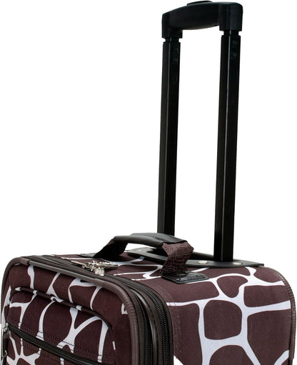Fashion Softside Upright Luggage Set, Expandable, Wheel, Telescopic Handle,Turquoise, (14/19) - Colors B