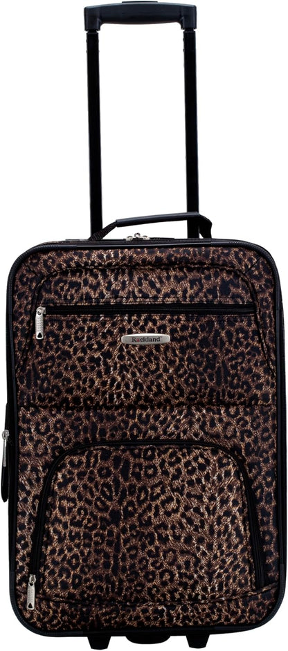 Fashion Softside Upright Luggage Set, Expandable, Wheel, Telescopic Handle,Turquoise, (14/19) - Colors B