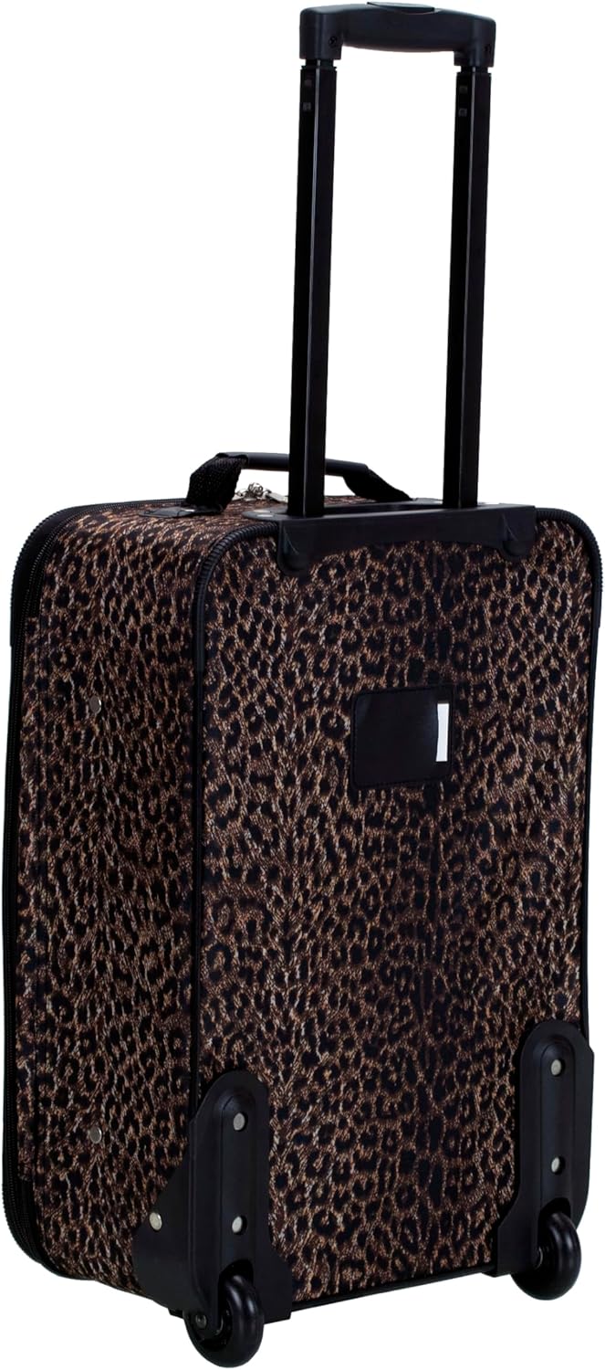 Fashion Softside Upright Luggage Set, Expandable, Wheel, Telescopic Handle,Turquoise, (14/19) - Colors B