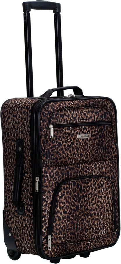 Fashion Softside Upright Luggage Set, Expandable, Wheel, Telescopic Handle,Turquoise, (14/19) - Colors B