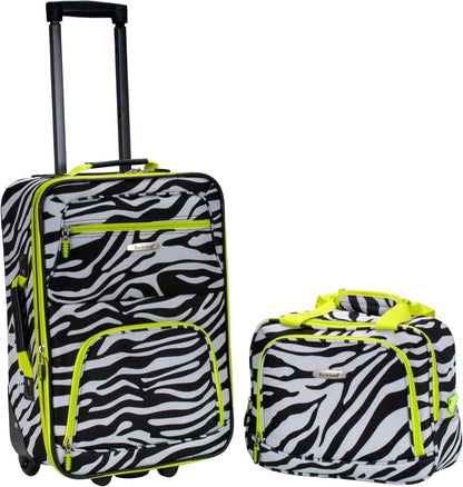 Fashion Softside Upright Luggage Set, Expandable, Wheel, Telescopic Handle,Turquoise, (14/19) - Colors B