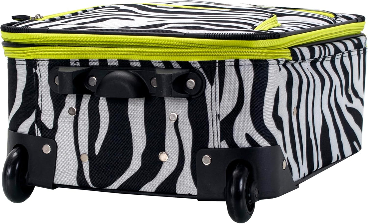 Fashion Softside Upright Luggage Set, Expandable, Wheel, Telescopic Handle,Turquoise, (14/19) - Colors B
