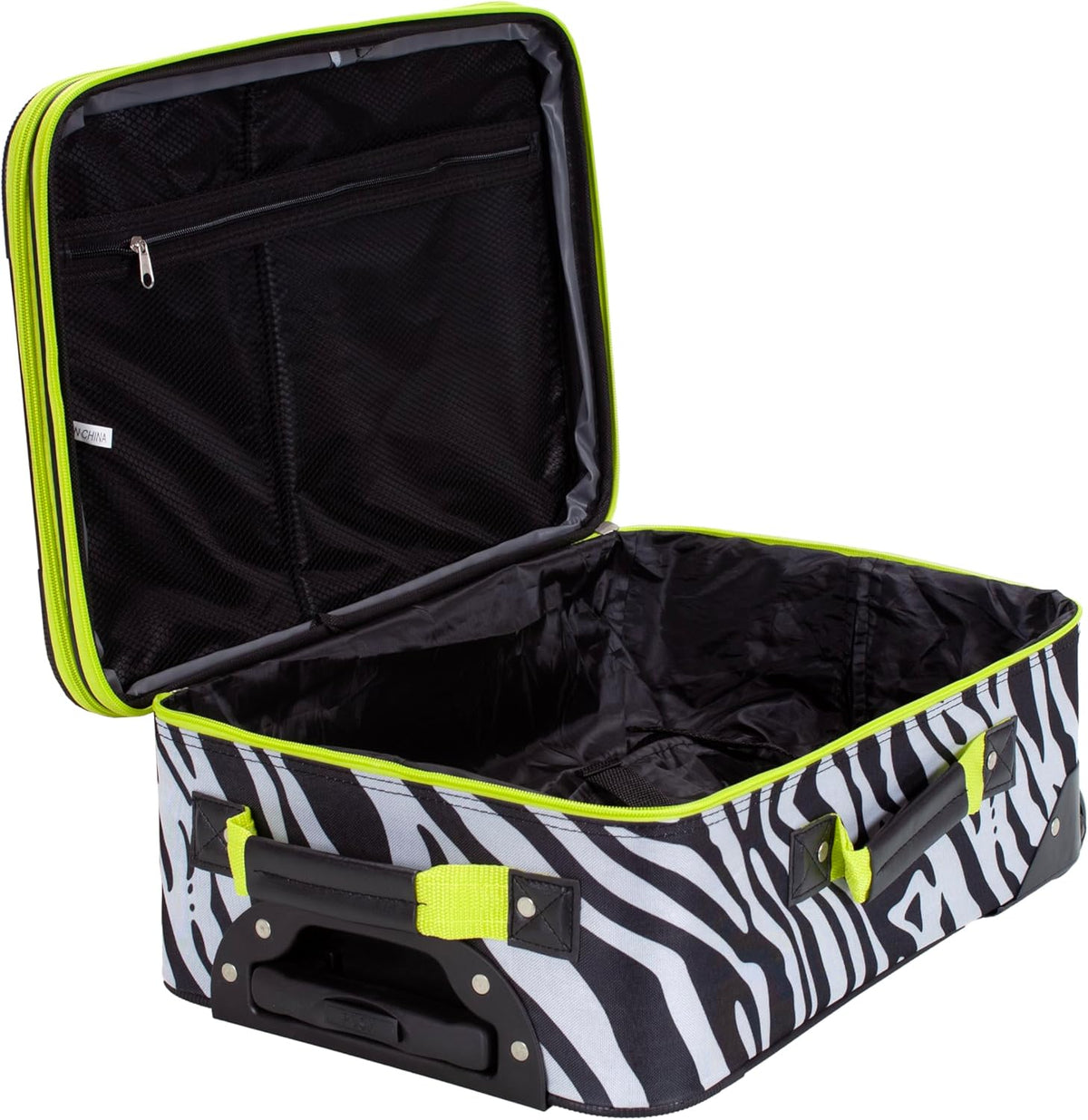 Fashion Softside Upright Luggage Set, Expandable, Wheel, Telescopic Handle,Turquoise, (14/19) - Colors B