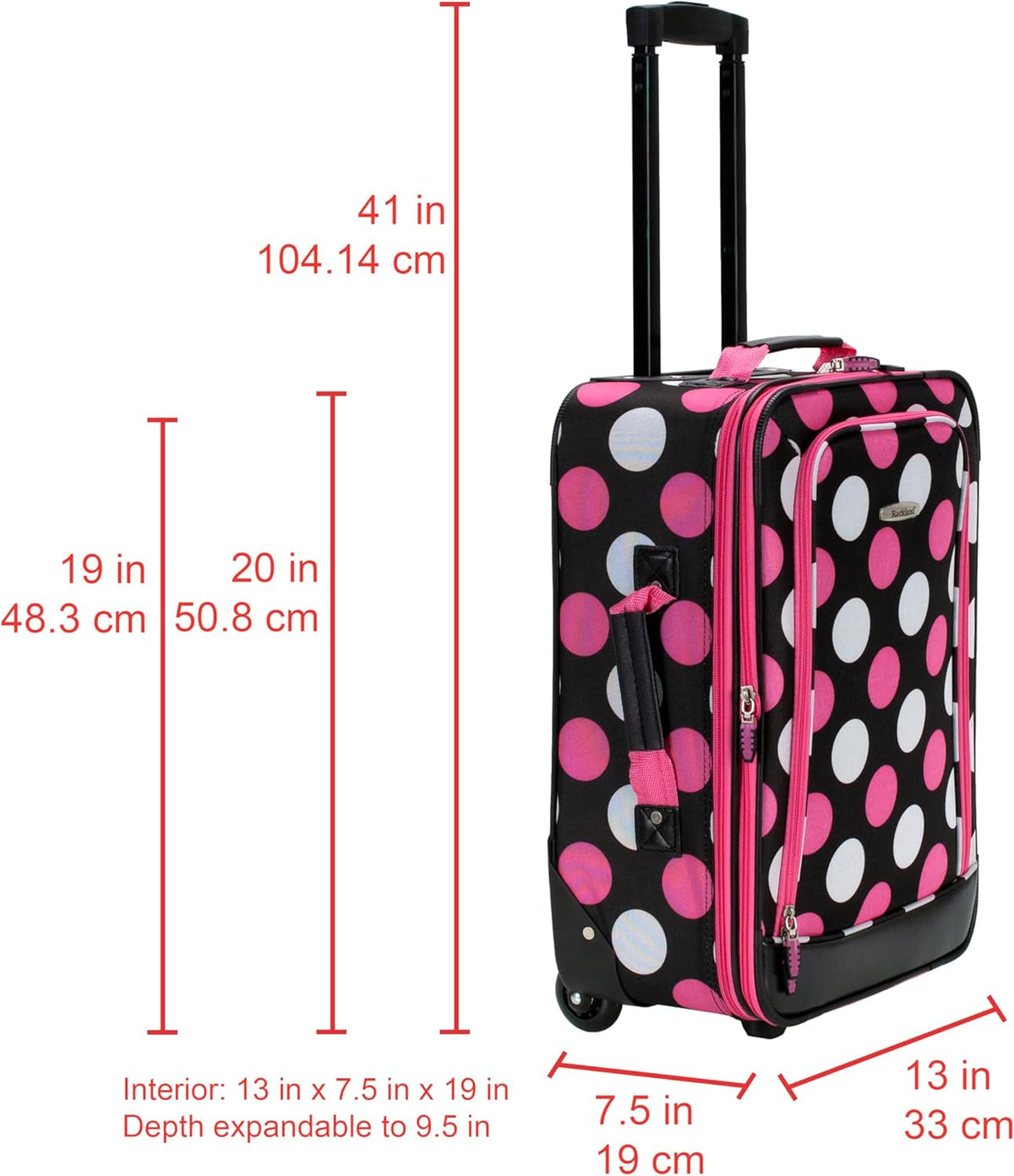 Fashion Softside Upright Luggage Set, Expandable, Wheel, Telescopic Handle,Turquoise, (14/19) - Colors B