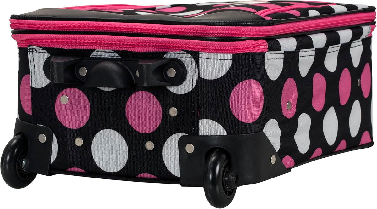 Fashion Softside Upright Luggage Set, Expandable, Wheel, Telescopic Handle,Turquoise, (14/19) - Colors B
