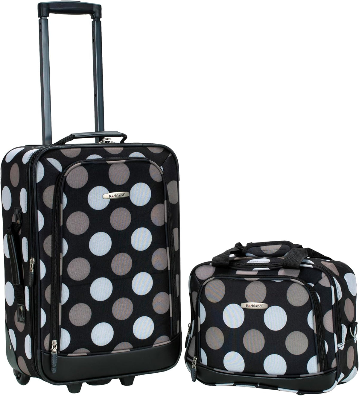 Fashion Softside Upright Luggage Set, Expandable, Wheel, Telescopic Handle,Turquoise, (14/19) - Colors B