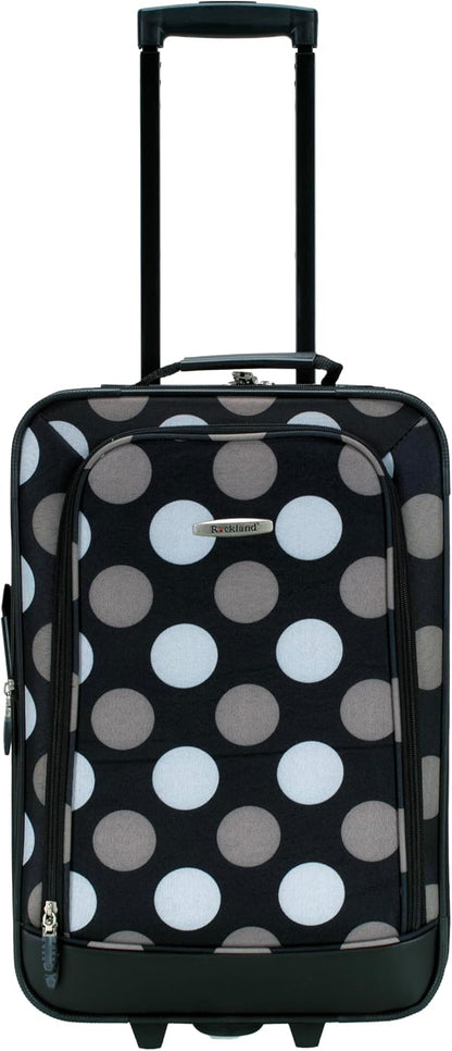 Fashion Softside Upright Luggage Set, Expandable, Wheel, Telescopic Handle,Turquoise, (14/19) - Colors B
