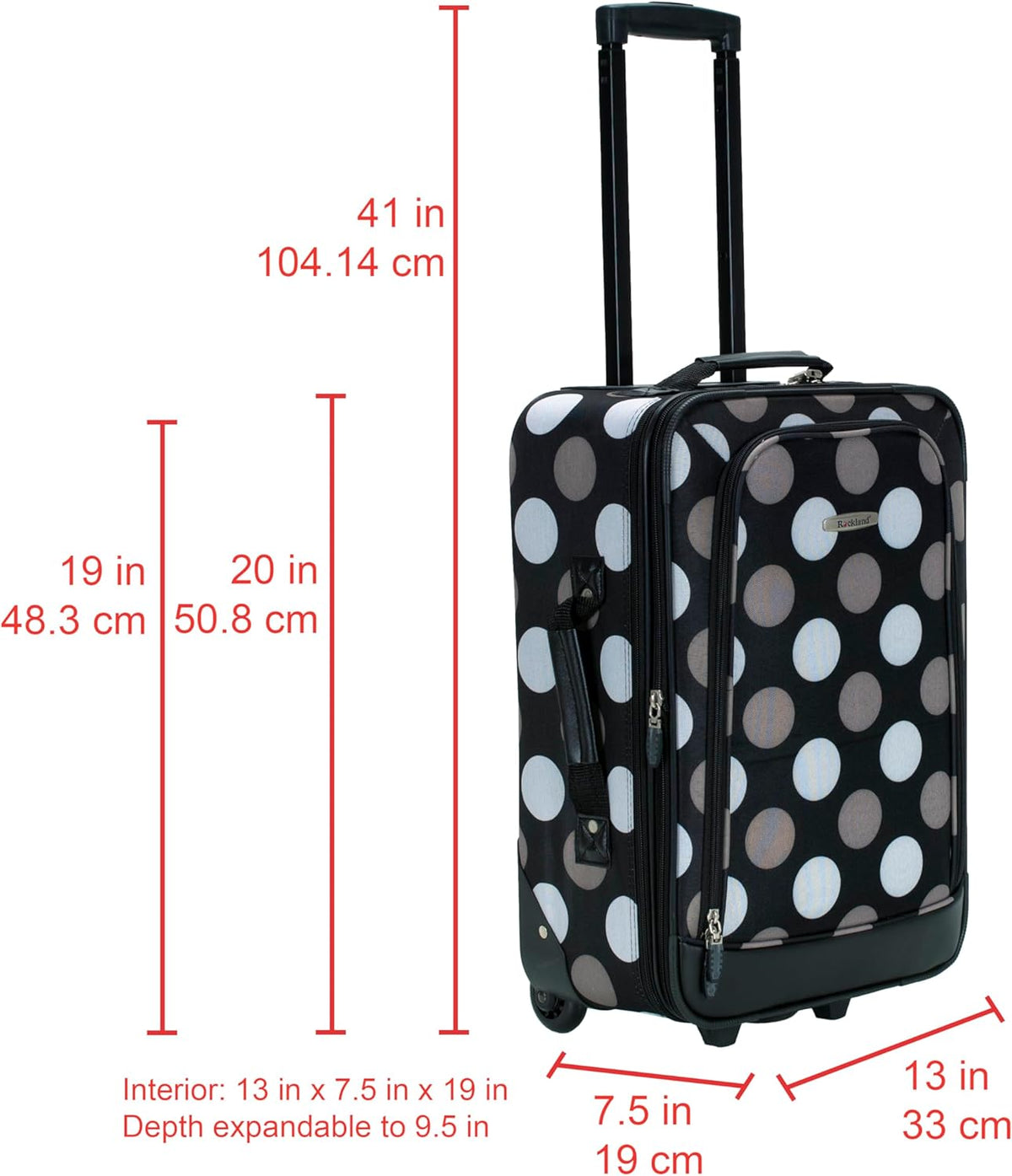 Fashion Softside Upright Luggage Set, Expandable, Wheel, Telescopic Handle,Turquoise, (14/19) - Colors B