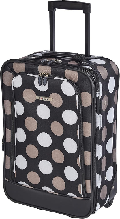 Fashion Softside Upright Luggage Set, Expandable, Wheel, Telescopic Handle,Turquoise, (14/19) - Colors B