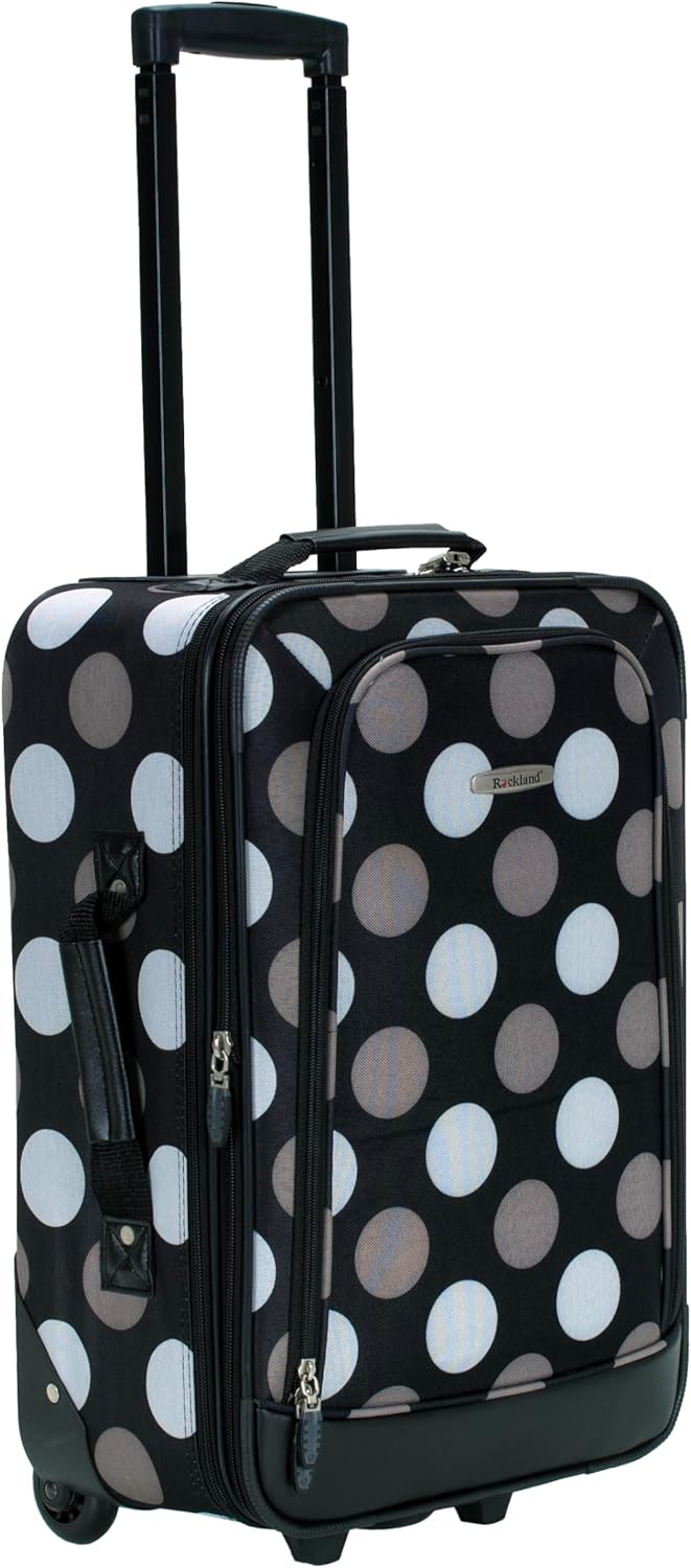 Fashion Softside Upright Luggage Set, Expandable, Wheel, Telescopic Handle,Turquoise, (14/19) - Colors B